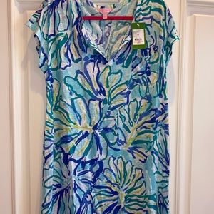 Lilly Pulitzer Linen Beach Coverup, size Large
